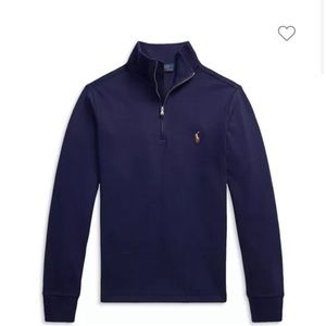 NEW Polo by Ralph Lauren quarter zip cotton sweater
